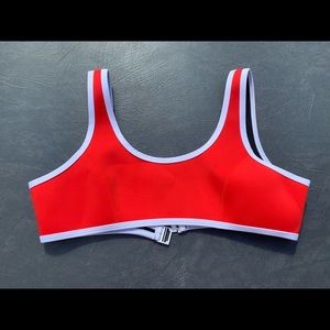 Red Hoaka bikini top